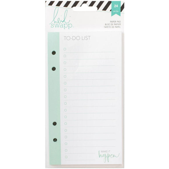 Scrapbooking  Heidi Swapp MP List Pad 24/Pkg To Do Paper Collections 12x12