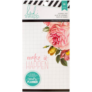 Scrapbooking  Heidi Swapp MP Personal Planner Journaling Paper Pad 3.75"X6.75" 36/Page Paper Collections 12x12