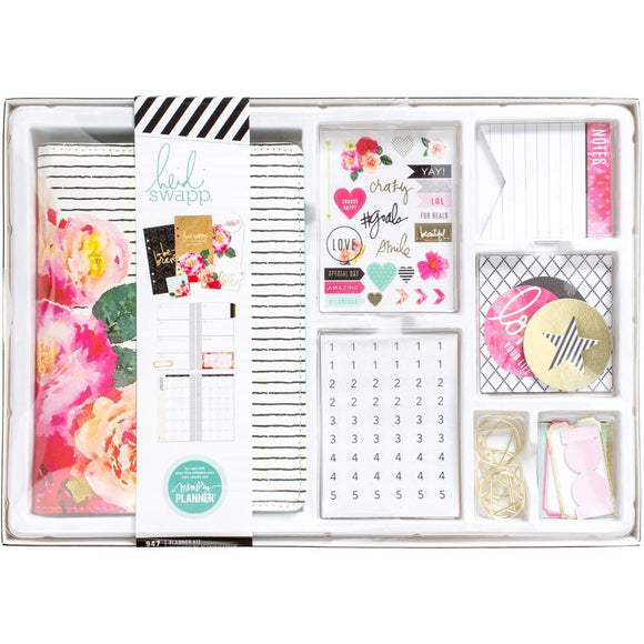 Scrapbooking  Heidi Swapp Personal Memory Planner Boxed Kit Paper Collections 12x12