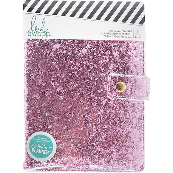 Scrapbooking  Heidi Swapp Personal Memory Planner Fresh Start, Pink Glitter Paper Collections 12x12