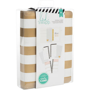 Scrapbooking  Heidi Swapp Personal Memory Planner Gold Foil Stripe Paper Collections 12x12