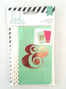 Scrapbooking  Heidi Swapp Pink and Mint Notebook 3x4 inch Paper Collections 12x12