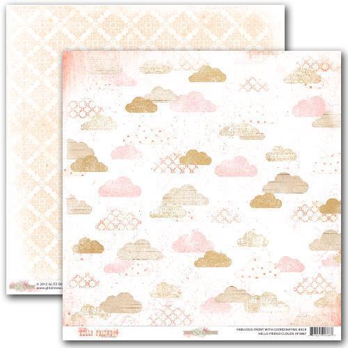 Scrapbooking  Hello Friend Clouds Paper Collections 12x12
