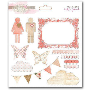 Scrapbooking  Hello Friend Glitzers Paper Collections 12x12