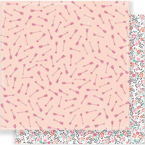 Scrapbooking  Hello Love Cupid Paper 12x12 Paper Collections 12x12
