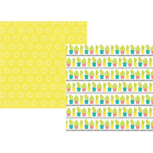 Scrapbooking  Hello Summer Double-Sided Cardstock 12