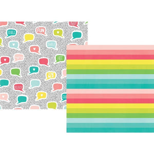 Scrapbooking  Hello Summer Double-Sided Cardstock 12"X12" - Life is Good Paper Collections 12x12