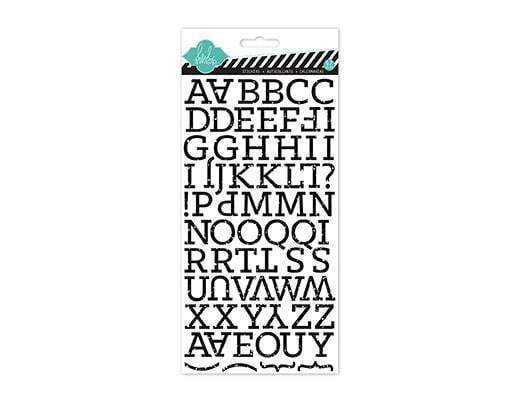Scrapbooking  Hello Today Puffy Glitter Alphas Black Paper Collections 12x12