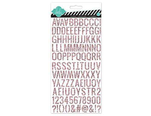 Scrapbooking  Hello Today Puffy Glitter Alphas Pink Paper Collections 12x12