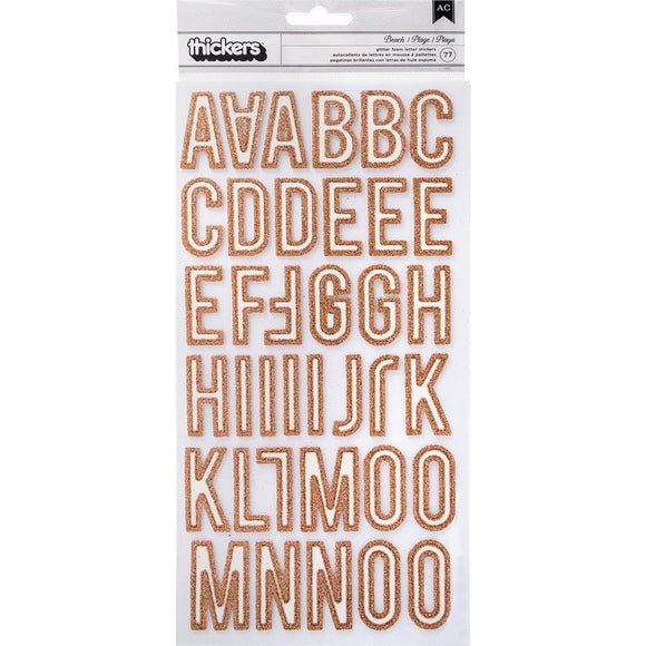 Scrapbooking  Here & There Thickers Stickers 5.625