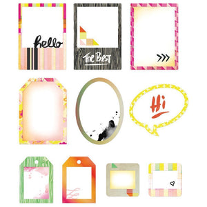Scrapbooking  Highline Cardstock Die-Cut Frames W/Overlays Paper Collections 12x12