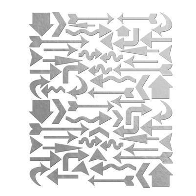 Scrapbooking  Holiday Cheer Silver Foil Arrow Stickers Paper Collections 12x12