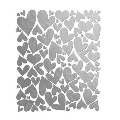 Scrapbooking  Holiday Cheer Silver Heart Stickers Paper Collections 12x12