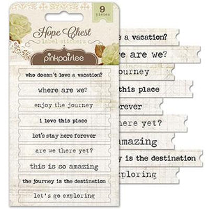 Scrapbooking  Hope Chest Label Stickers Paper Collections 12x12