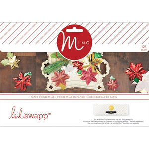 Scrapbooking  HS Minc Christmas 3-D Paper Decor Kit Poinsettia Paper Collections 12x12