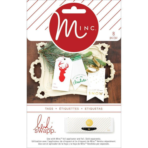 Scrapbooking  HS Minc Christmas Assorted Tags 8pk Paper Collections 12x12