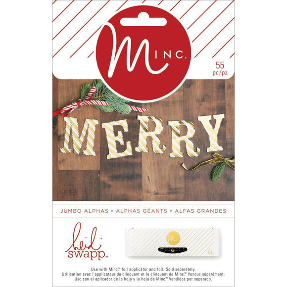 Scrapbooking  HS Minc Christmas Die-Cut Large Alphas 55/Pkg Paper Collections 12x12
