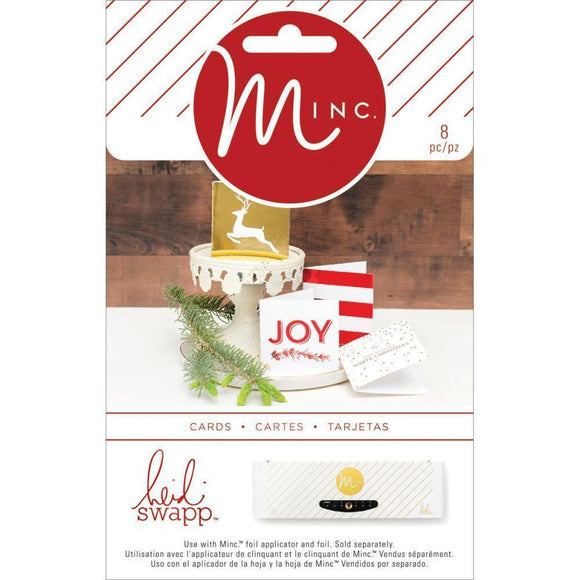Scrapbooking  HS Minc Christmas Mini Gift Cards 8pk Paper Collections 12x12