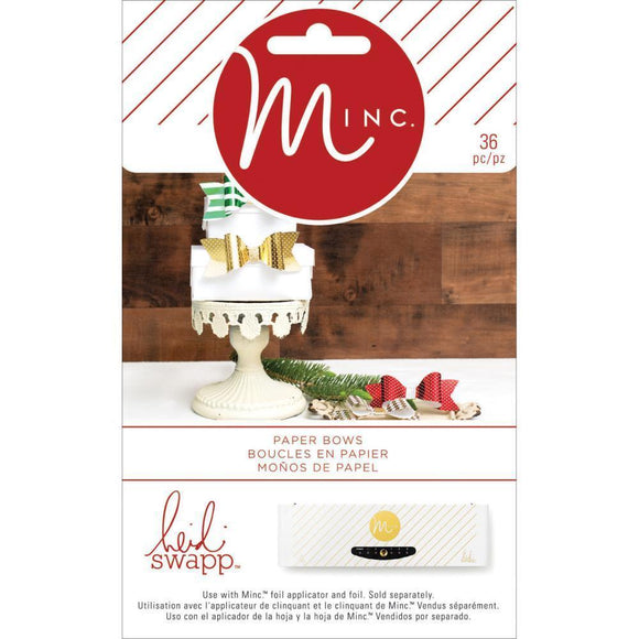 Scrapbooking  HS Minc Christmas Paper Bows Paper Collections 12x12