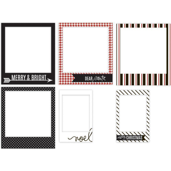 Scrapbooking  HS Minc Christmas Photo Frames 6pc Paper Collections 12x12