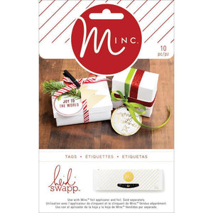 Scrapbooking  HS Minc Christmas Tags Shaped, 10/Pkg Paper Collections 12x12