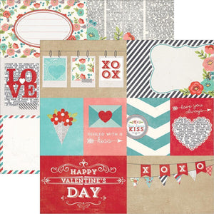 Scrapbooking  Hugs and Kisses Elements No1 Paper 12x12 Paper Collections 12x12