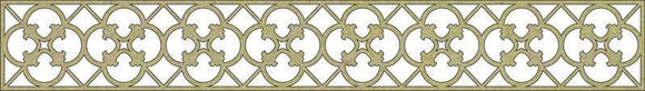 Scrapbooking  Imaginarium Four Circles Border with Lines Paper Collections 12x12