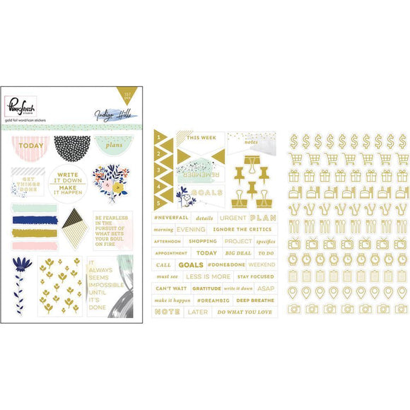 Scrapbooking  Indigo Hills Foiled Stickers 4