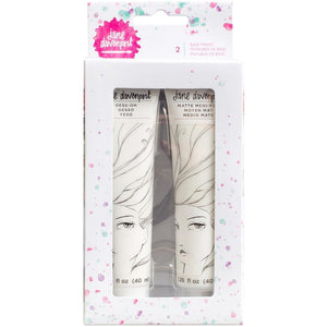 Scrapbooking  Jane Davenport Mixed Media Base Paint Kit Gess-Oh & Matte Medi-Yum, 1.35fl Oz Each Paper Collections 12x12