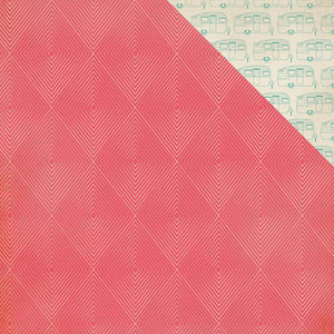 Scrapbooking  Journey Happy Camper Paper 12x12 Paper Collections 12x12