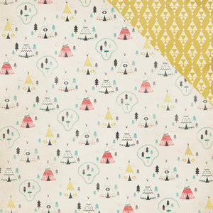 Scrapbooking  Journey Tee Pee Paper 12x12 Paper Collections 12x12