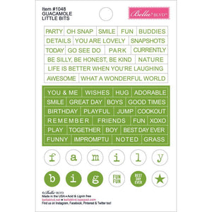 Scrapbooking  Just Add Color Little Bits Stickers 4"X6" Guacamole Paper Collections 12x12