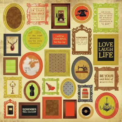 Scrapbooking  Kaisercraft In the Attic PICTURES Specialty Paper Paper Collections 12x12
