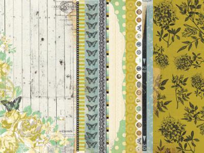 Scrapbooking  Kaisercraft Pickled Pear Thyme Paper Collections 12x12