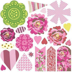 Scrapbooking  Kissing Booth Paper and Canvas Flowers Paper Collections 12x12