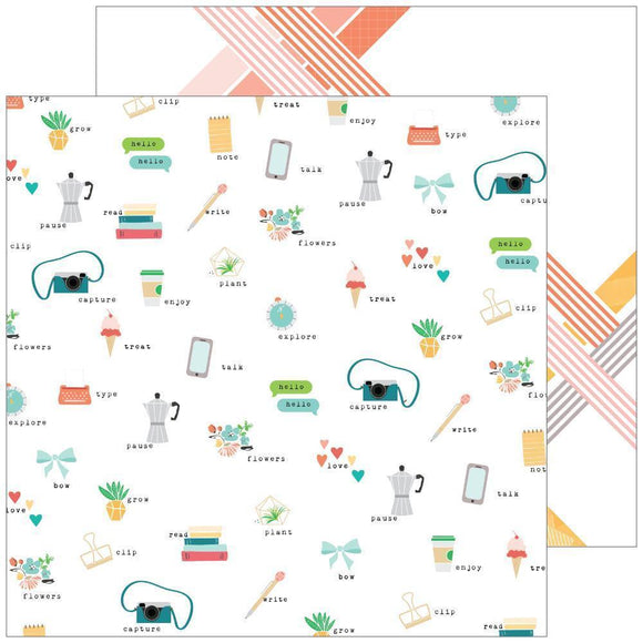 Scrapbooking  Let You Heart Decide Double-Sided Cardstock 12