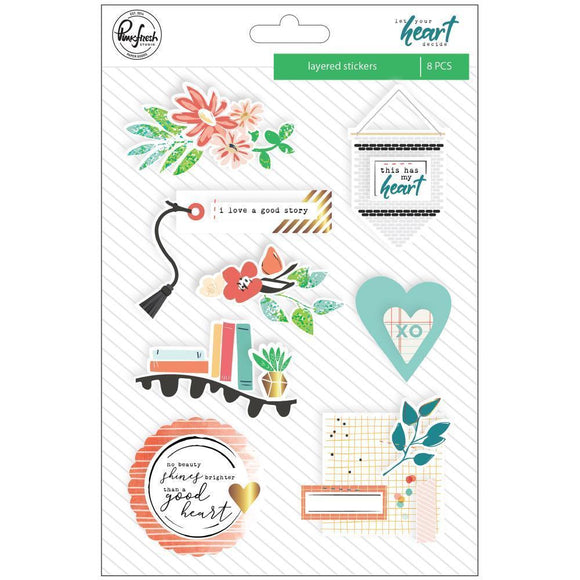 Scrapbooking  Let Your Heart Decide Layered Chipboard Stickers 5