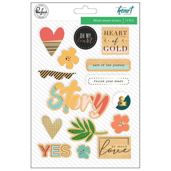 Scrapbooking  Let Your Heart Decide Veneer Stickers 5