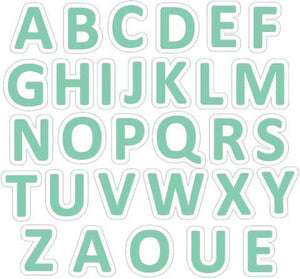 Scrapbooking  Lets Go Clear Alphabets Paper Collections 12x12