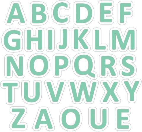 Scrapbooking  Lets Go Clear Alphabets Paper Collections 12x12