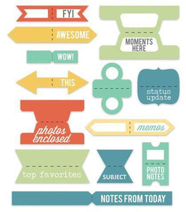 Scrapbooking  Lets Go Label Tabs Paper Collections 12x12