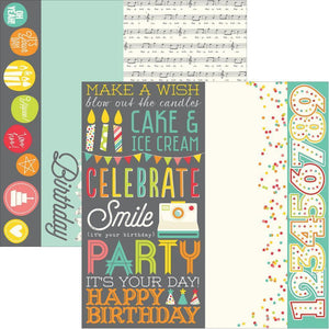 Scrapbooking  Lets Party 2x12 & 4x12 & 6x12  Page Elements Paper 12x12 Paper Collections 12x12