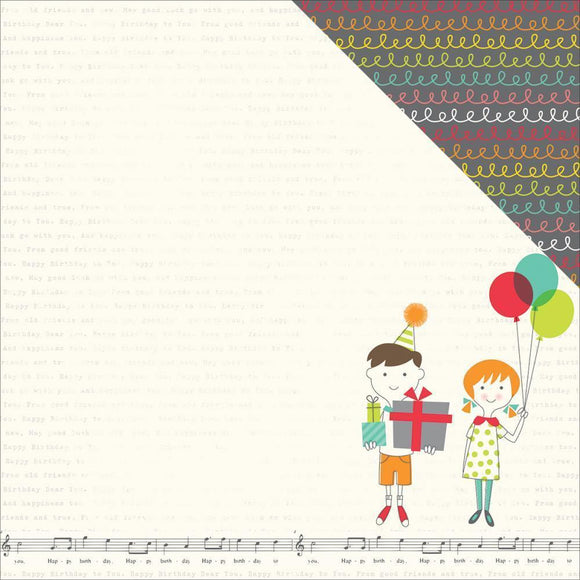 Scrapbooking  Lets Party Its Your Day Paper 12x12 Paper Collections 12x12