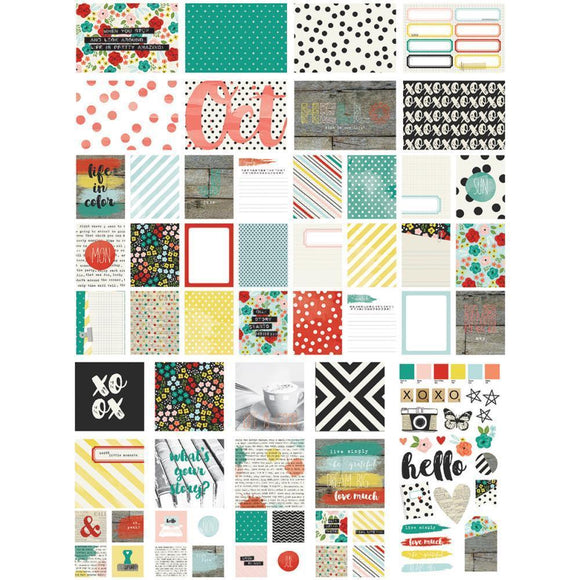 Scrapbooking  Life In Color Sn@p! Card Pack 120/Pkg Paper Collections 12x12