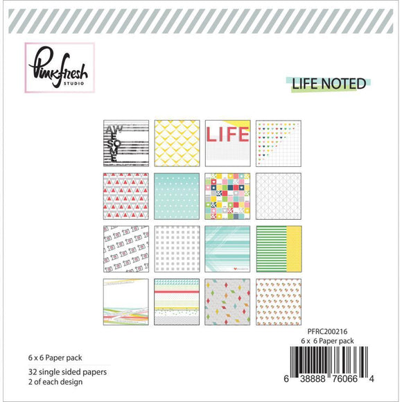 Scrapbooking  Life Noted 6x6 Paper Pad Paper Collections 12x12