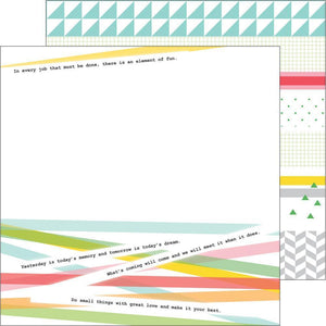 Scrapbooking  Life Noted Paper 12x12 - Pick Up Sticks Paper Collections 12x12