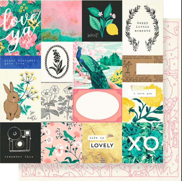 Scrapbooking  Maggie Holmes Flourish Double-Sided Cardstock 12