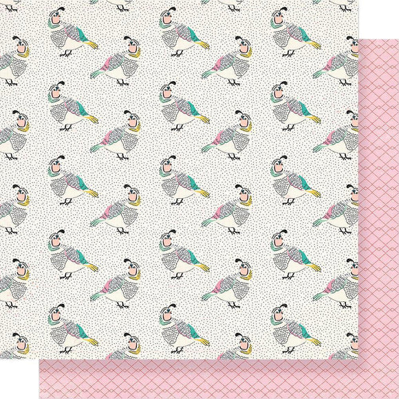 Scrapbooking  Maggie Holmes Flourish Double-Sided Cardstock 12