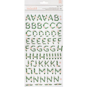 Scrapbooking  Maggie Holmes Flourish Thickers 5.5"X11" 2/Pkg Fleur Alpha/Printed Chipboard Paper Collections 12x12