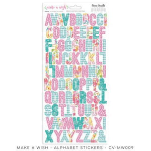 Scrapbooking  Make A Wish Alpha Sticker sheet 6x12 Paper Collections 12x12